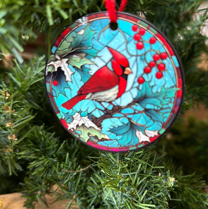 Stain glass Ornaments sublimation mdf circle
