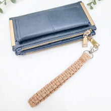 Load image into Gallery viewer, Caught in the Knott-Macrame Wristlet | macrame keychain, cute boho accessories
