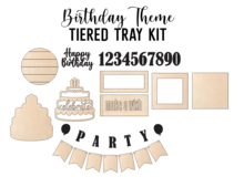 Load image into Gallery viewer, Birthday Party Theme - Tiered Tray Kit
