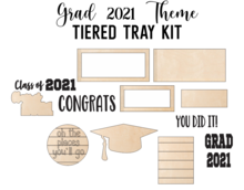 Load image into Gallery viewer, Grad 2021 Theme - Tiered Tray Kit
