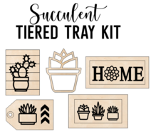 Succulent Theme - Tiered Tray Kit