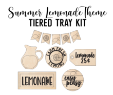 Summer Lemonade Theme - Tiered Tray Kit