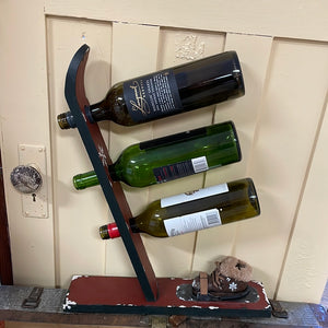 Ski wine holder