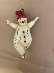 Rustic Dancing snowman