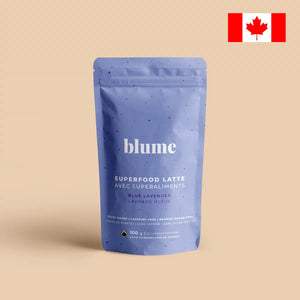 Blume: Superfood Latte Powder, Blue Lavender, CANADA