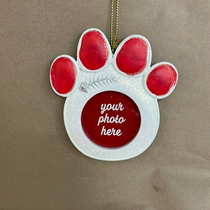 Kitty Paw picture ornament