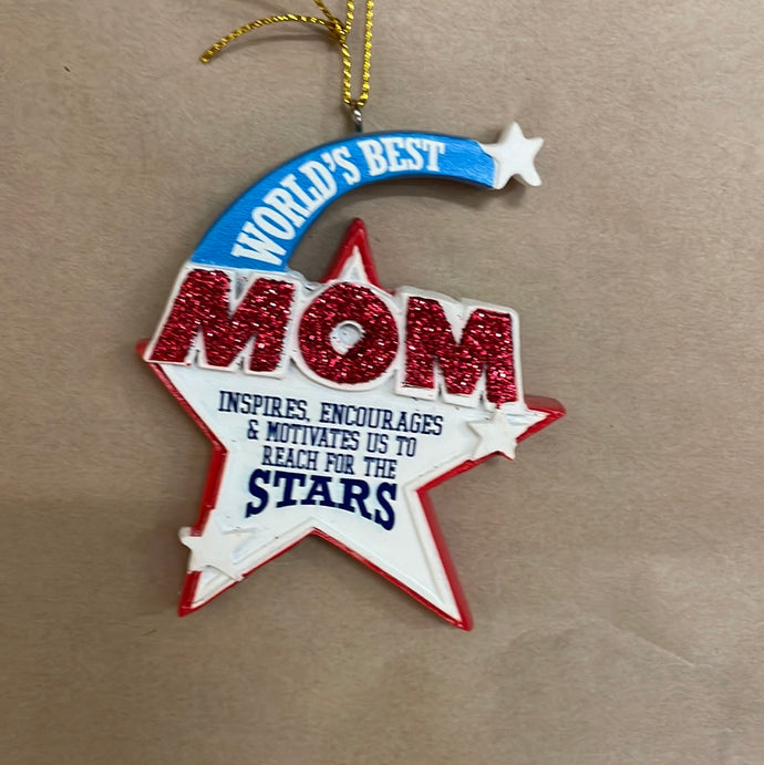 Worlds Best Mom ornament