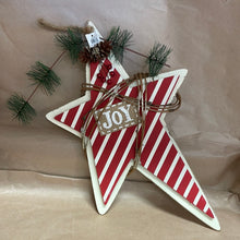 Load image into Gallery viewer, Wood star ornament
