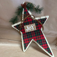 Load image into Gallery viewer, Wood star ornament
