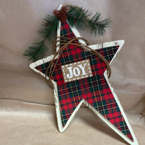 Wood star ornament