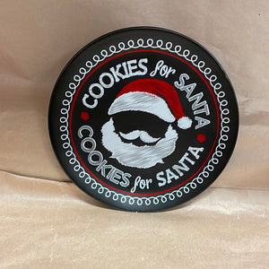 Cookies for Santa plate
