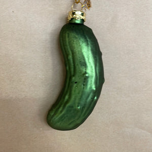 Glass Christmas Pickle ornament