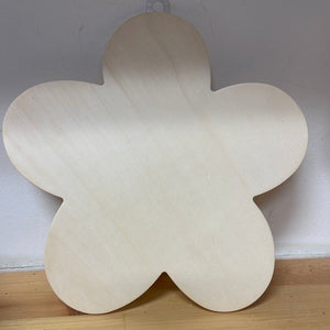 Wood Decor: 8.5" DIY Wall Plaques 4mm Thick J) Flower