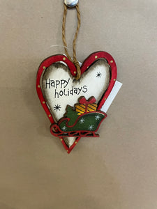 Small wooden Christmas ornaments with Saying