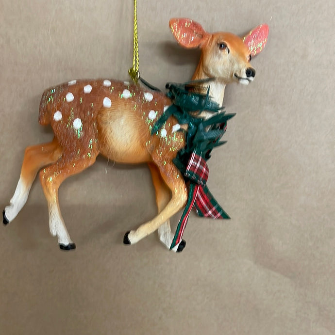 Christmas deer ornament