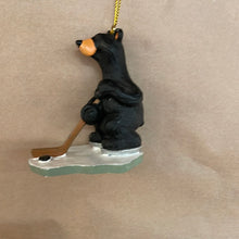 Load image into Gallery viewer, Bearfoots hockey bear ornament
