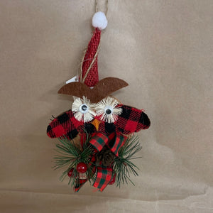Cork owl ornament