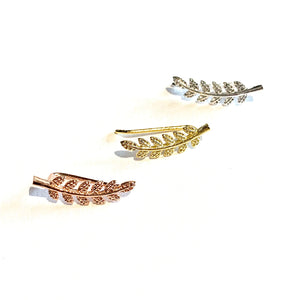 Feather Climber Earings