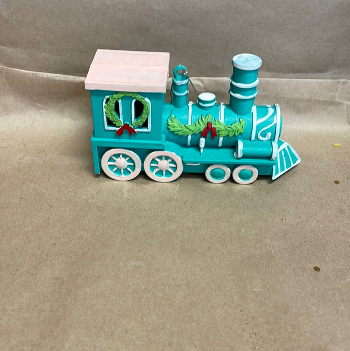 Pastel train ornament