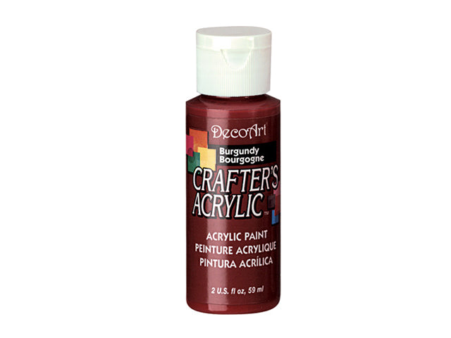 Crafters Acrylic Paint: 2oz Craft & Hobby  23 BURGANDY