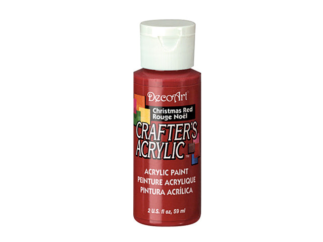 Crafters Acrylic Paint: 2oz Craft & Hobby 20 CHRISTMAS RED