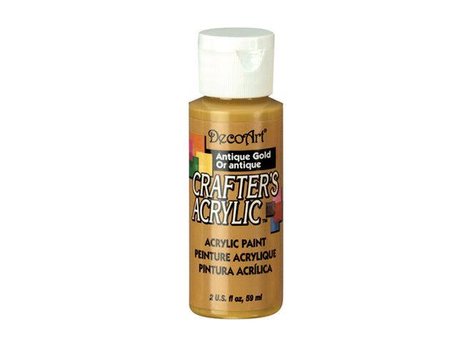 Crafters Acrylic Paint: 2oz Craft & Hobby  05 ANTIQUE GOLD