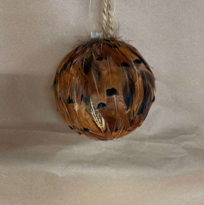 Feather ball ornament assorted