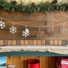 Load image into Gallery viewer, Tin snowflake garland
