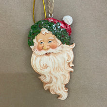 Load image into Gallery viewer, Victorian Santa head ornament
