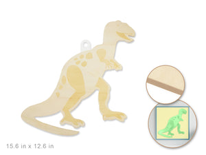 Wood Decor: DIY Laser-Etched Paintable Wall Plaques F) T-Rex
