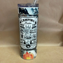 Load image into Gallery viewer, Camping theme Mugs and 20oz skinny tumbler
