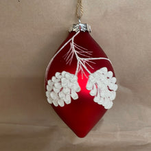Load image into Gallery viewer, Red Glass ornament

