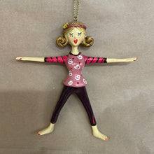 Load image into Gallery viewer, Yoga Girl ornament
