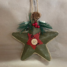 Load image into Gallery viewer, Jute  Star ornament
