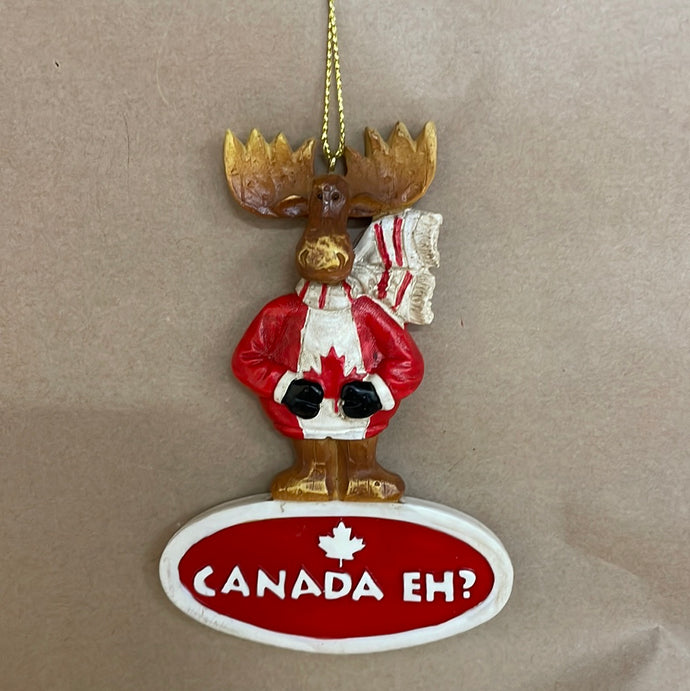 Canadian Eh moose ornament