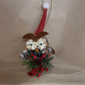 Cork owl ornament