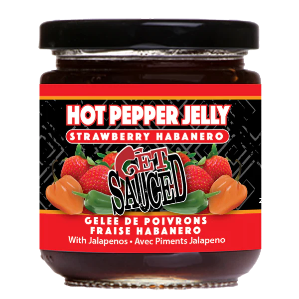 Hot pepper jelly -Strawberry Habanero