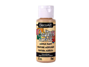 Crafters Acrylic Paint: 2oz Craft & Hobby 09 NATURAL BEIGE