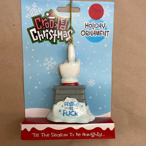 Naughty ornament with saying