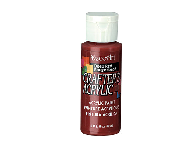 Crafters Acrylic Paint: 2oz Craft & Hobby  21 DEEP RED