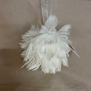 Feather ball ornament