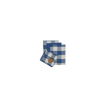 Load image into Gallery viewer, WICKLOW CHECK 3 DISHTOWEL/1 DISHCLOTH SET - CHINA BLUE
